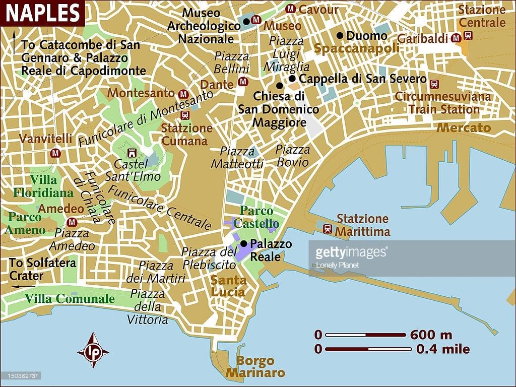 naples kat jeyografik nan vil la