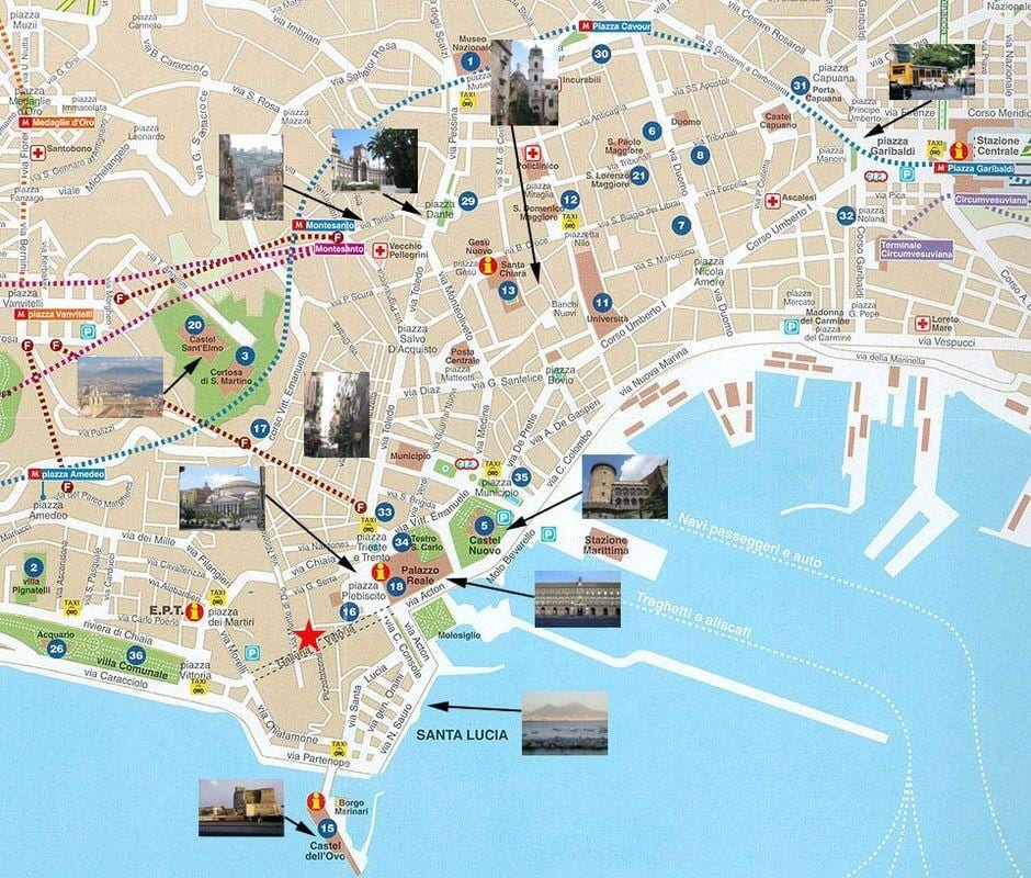 naples an itali kwazyè pò a kat jeyografik