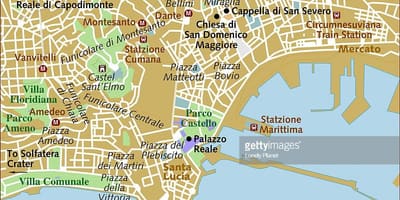 Naples kat jeyografik nan vil la