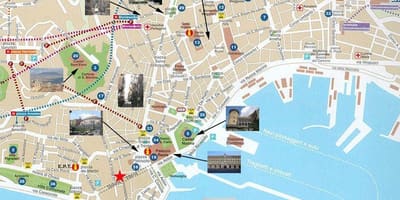 Naples an itali kwazyè pò a kat jeyografik