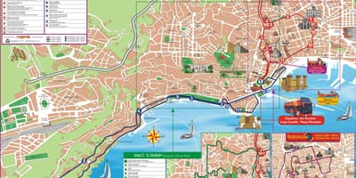 Kat jeyografik nan vil vizite naples